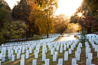 Autumn Sunset at Arlington Cemetery