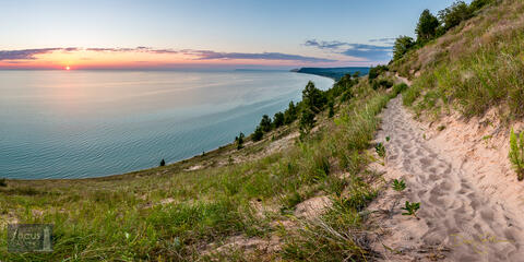 Sunset from Empire Bluff Trail