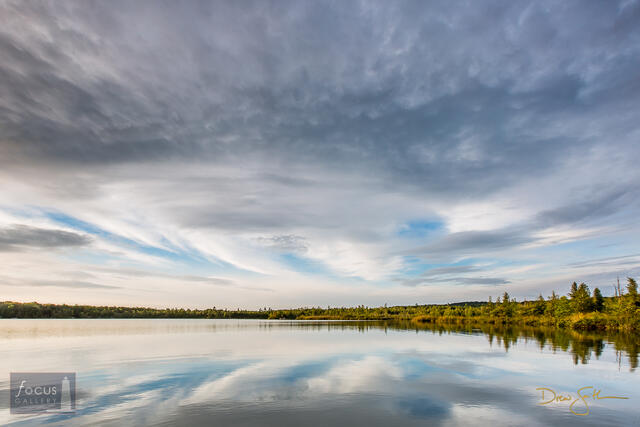 2x3, Benzie, Benzie County, Lake, Little Platte Lake, Michigan, blue, calm, cloud, clouds, gray, green, grey, horizontal, nature...