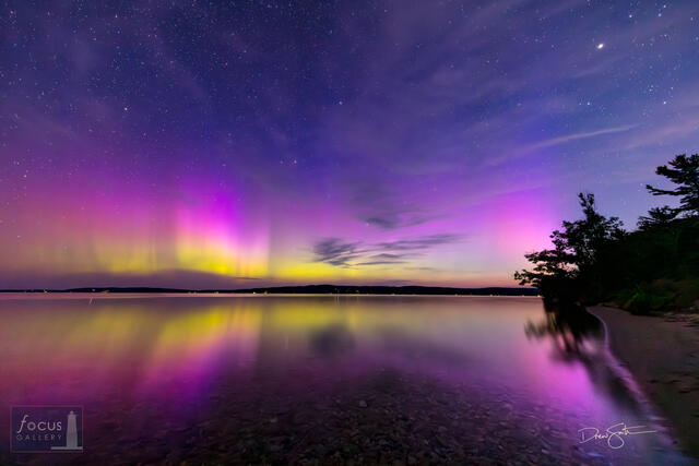 Aurora Borealis over Crystal Lake
