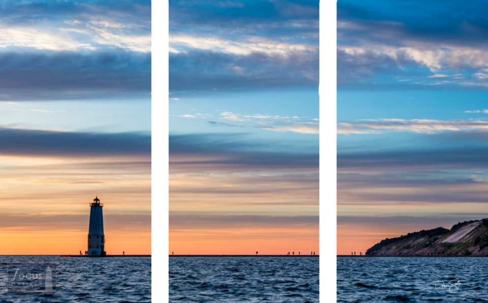 Layers of Sunset (Triptych)