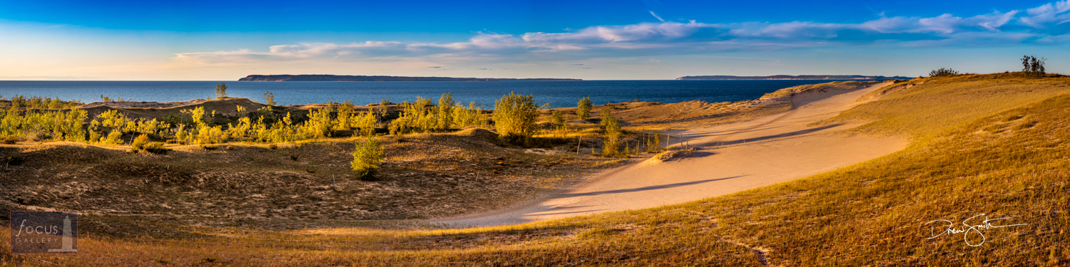 The   Sleeping Bear Point trail passes through dunes and a ghost forest with   amazing views of Lake Michigan and the Manitou...